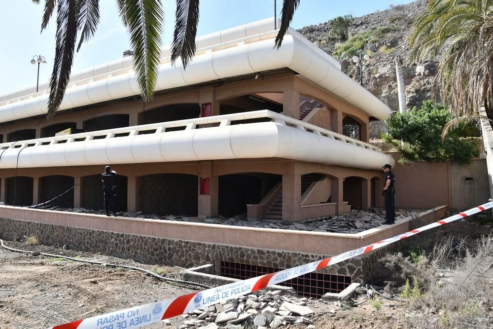 Hallan un cadáver en un centro comercial de Maspalomas.