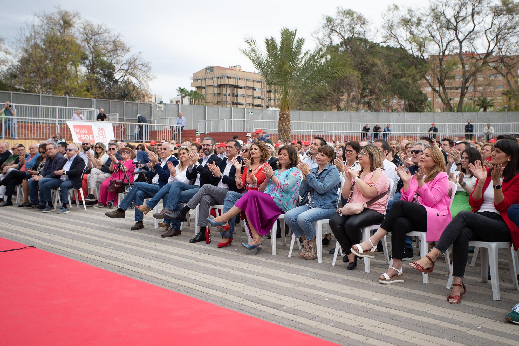 Serrano presenta su candidatura al Ayuntamiento de Murcia junto a la ministra Montero