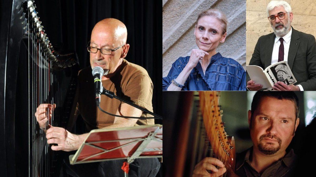 Emilio Cao. Al lado: Pilar Alén, Elias J. Feijó Torres y Manuel Vilas (abajo).