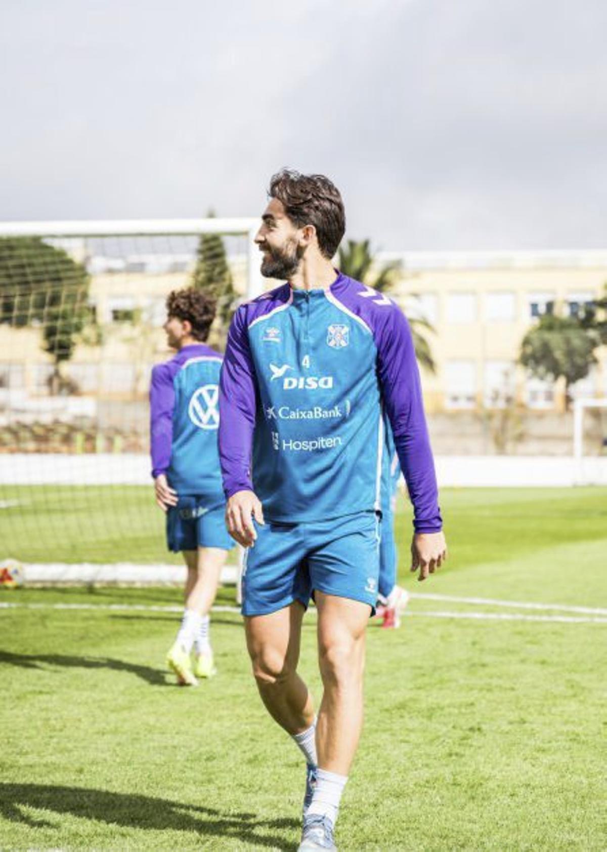 José Léon, el miércoles durante un entrenamiento en Geneto. | CDT