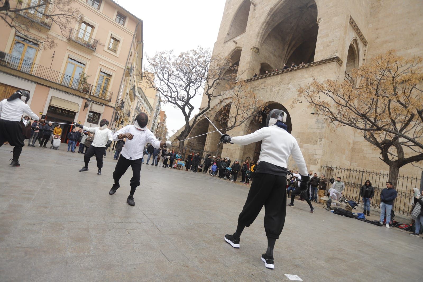 Exhibición de esgrima en València