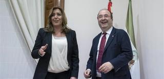 Miquel Iceta y Susana Díaz buscan pacificar las relaciones PSOE-PSC