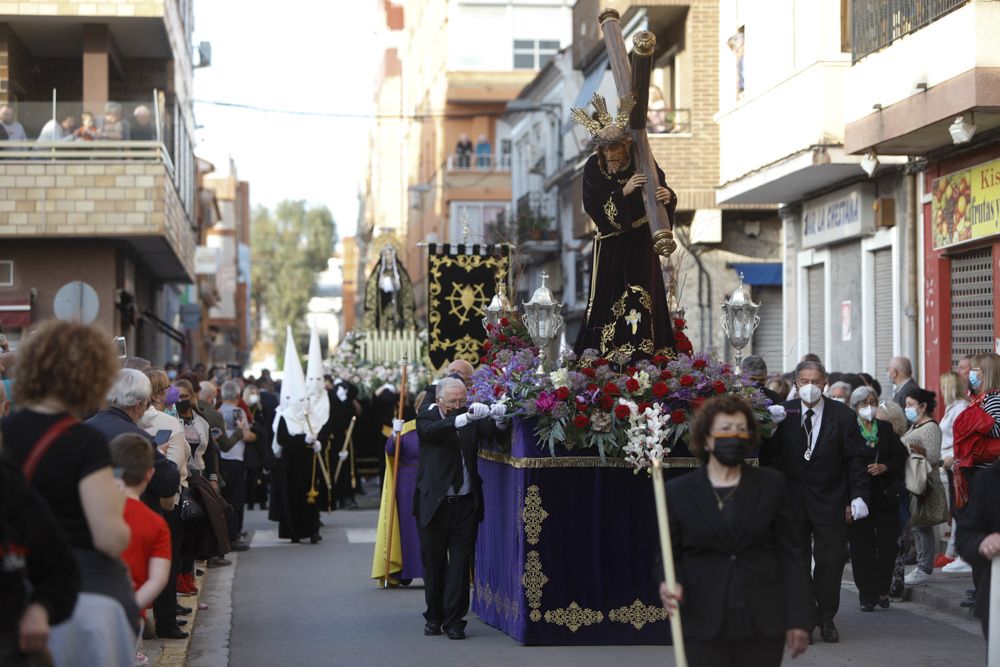 Procesión del Encuentro en el Port de Sagunt.