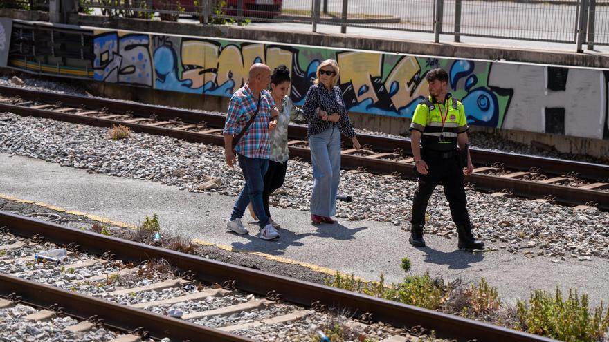 Así está la estación de Rodalies de Bellvitge-Gornal durante el apagón