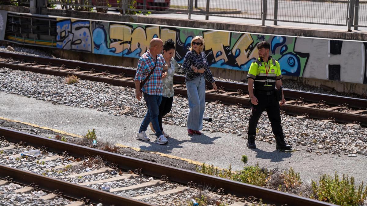 Así está la estación de Rodalies de Bellvitge-Gornal durante el apagón