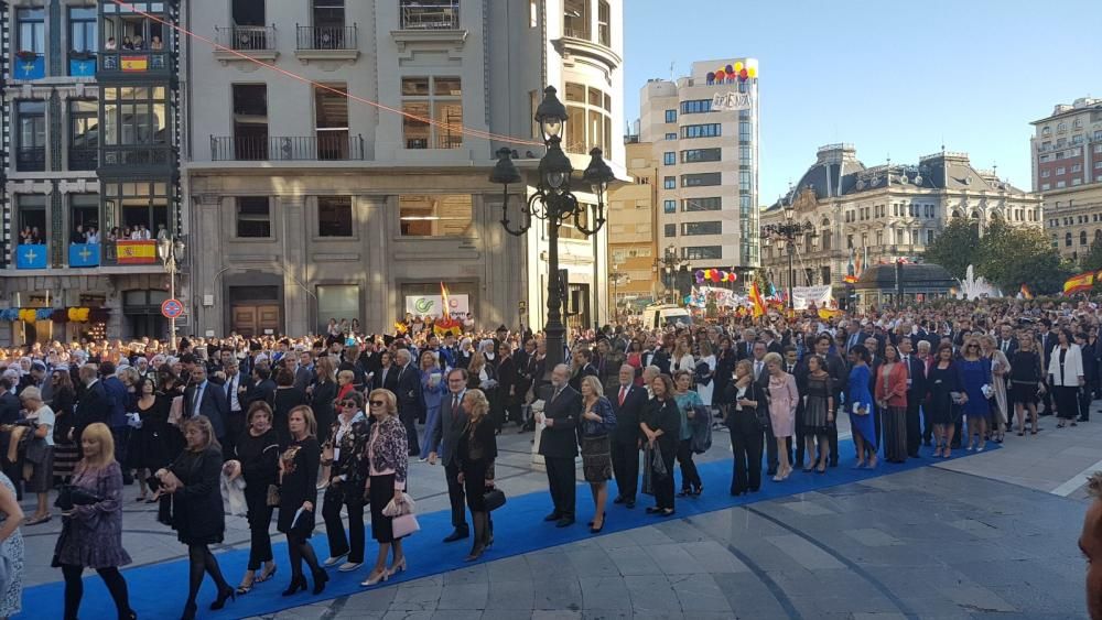 Alfombra azul de los premios "Princesa de Asturias" 2017