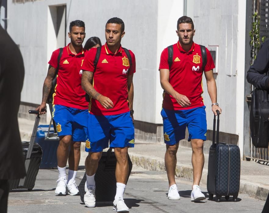 El entrenamiento de La Roja ayer en el Rico Pérez