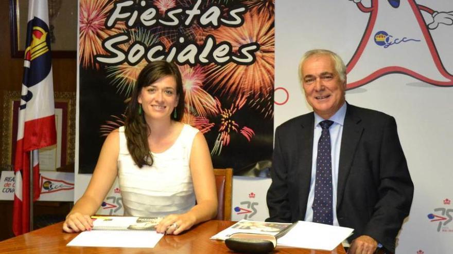 Victoria Galán y Armando Menéndez presentan las fiestas.