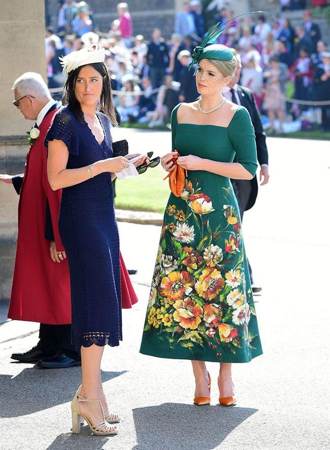 Lady Kitty Spencer en la boda del Príncipe Harry y Meghan Markle