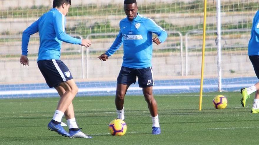 Mamadou Koné, en un entrenamiento reciente