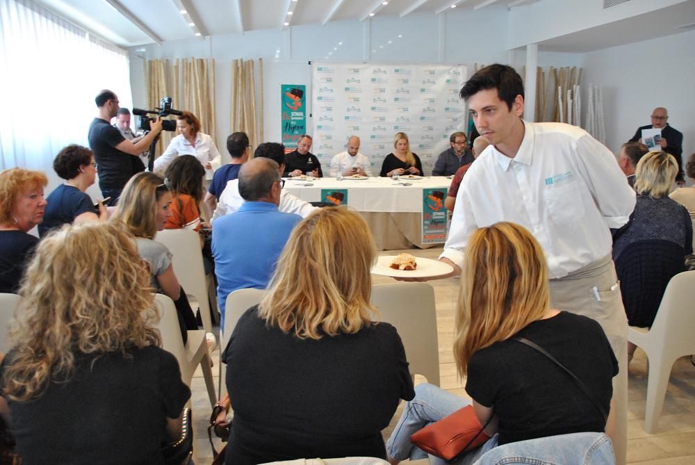 Niki Pavanelli, cocinero del restaurante tinerfeño Il Bocconcino, gana con su «Tierra y mar» el primer premio de la V edición del certamen guardamarenco