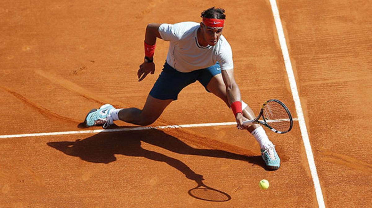 Nadal, en una moment de la final de Montecarlo.