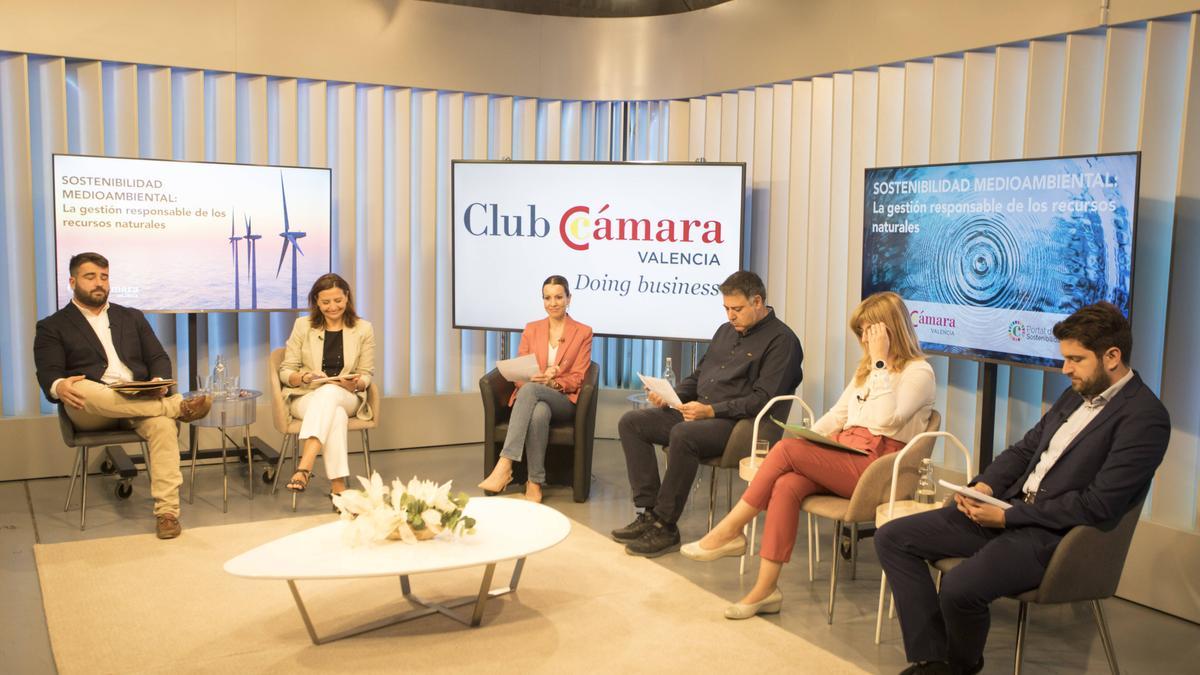 Los participantes en el programa de Levante TV centrado en la sostenibilidad en las empresas.