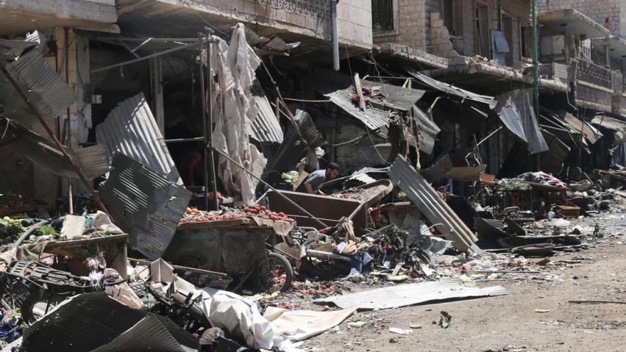 Un bombardeo del régimen sirio causa una masacre de civiles