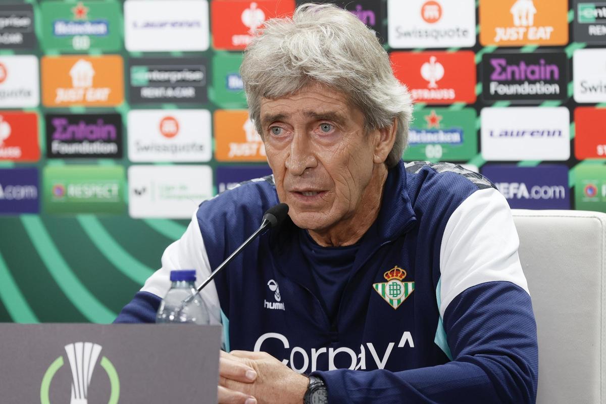 Rueda de prensa de Pellegrini previa al partido de Liga Conferencia del Real Betis ante el Dinamo de Zágreb