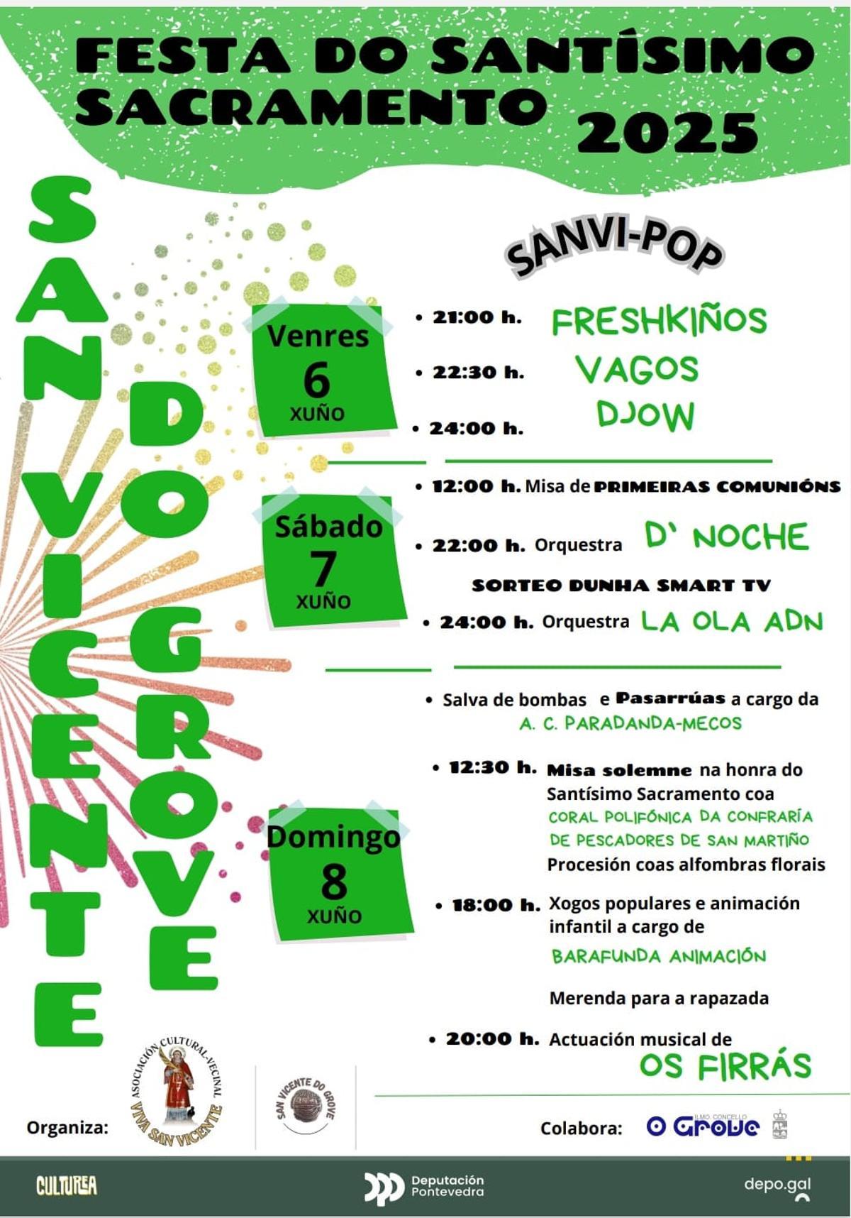 El cartel de las fiestas.