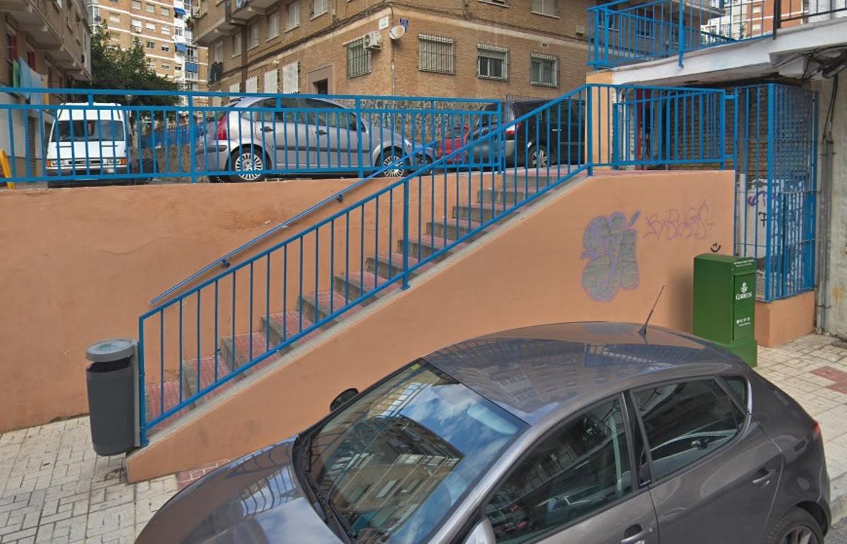 Rampa en la plaza de los Ángeles.