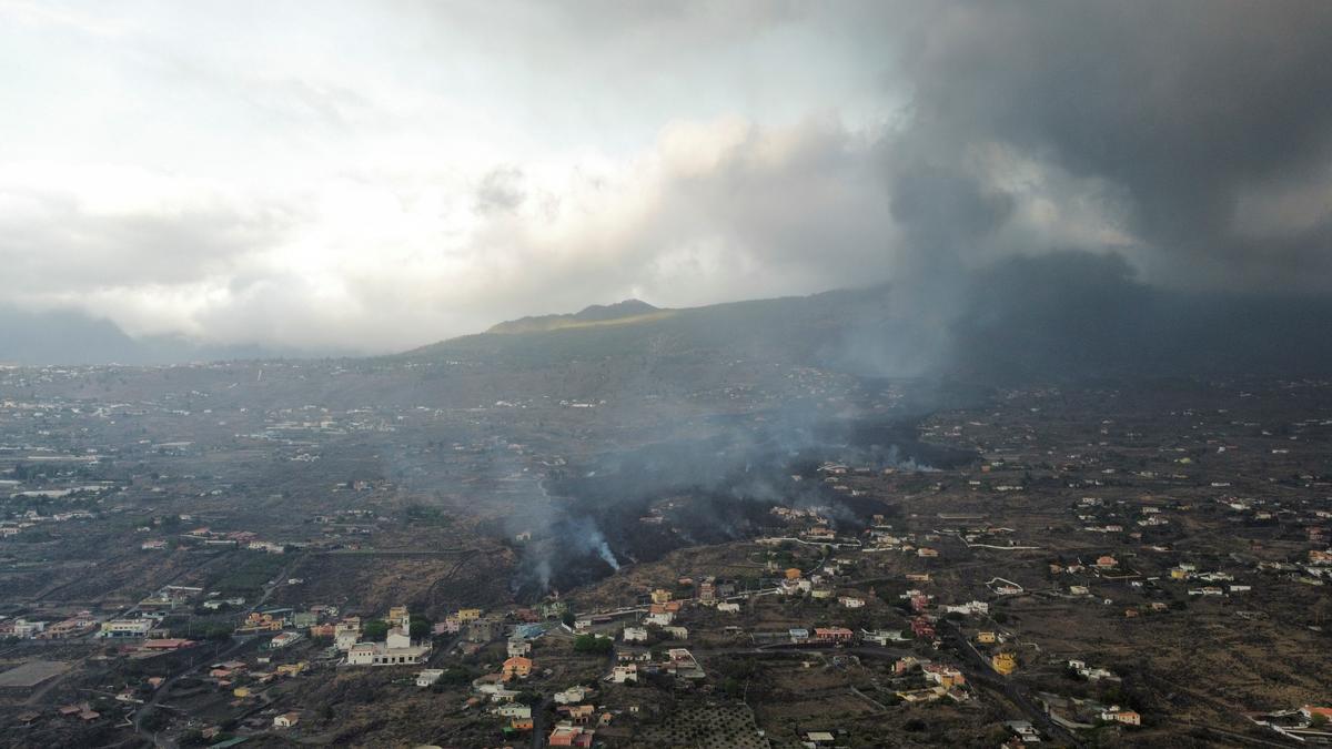 Volcano eruption on the Island of La Palma