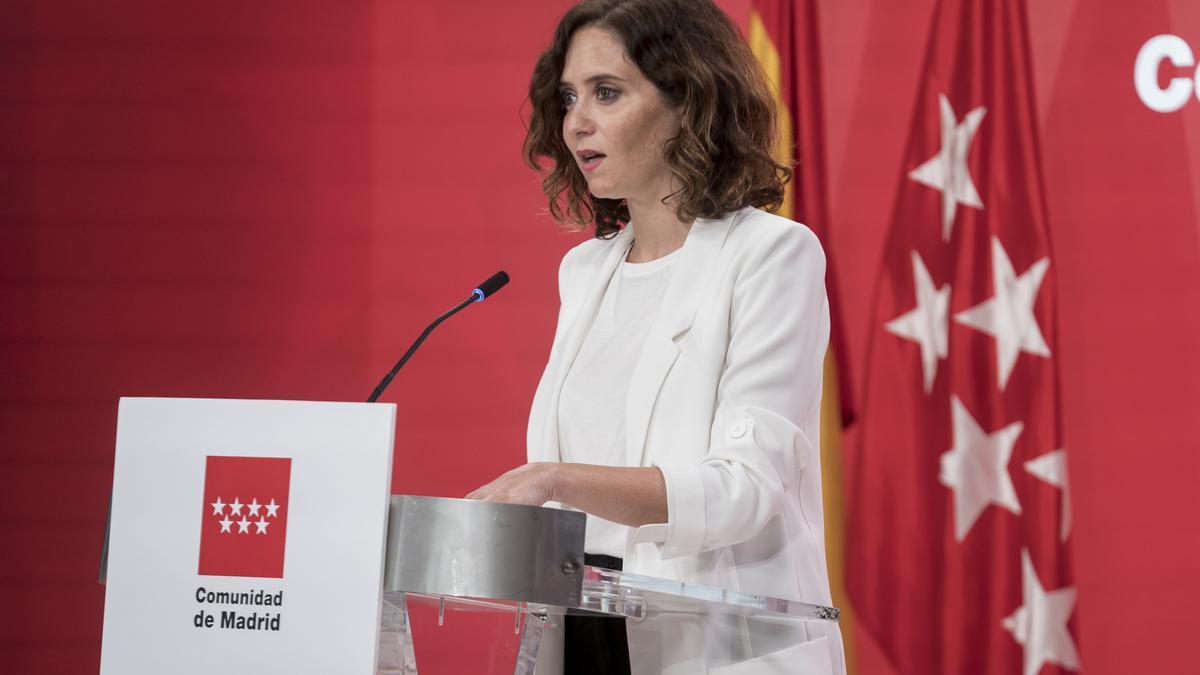 La presidenta de la Comunidad de Madrid, Isabel Díaz Ayuso.