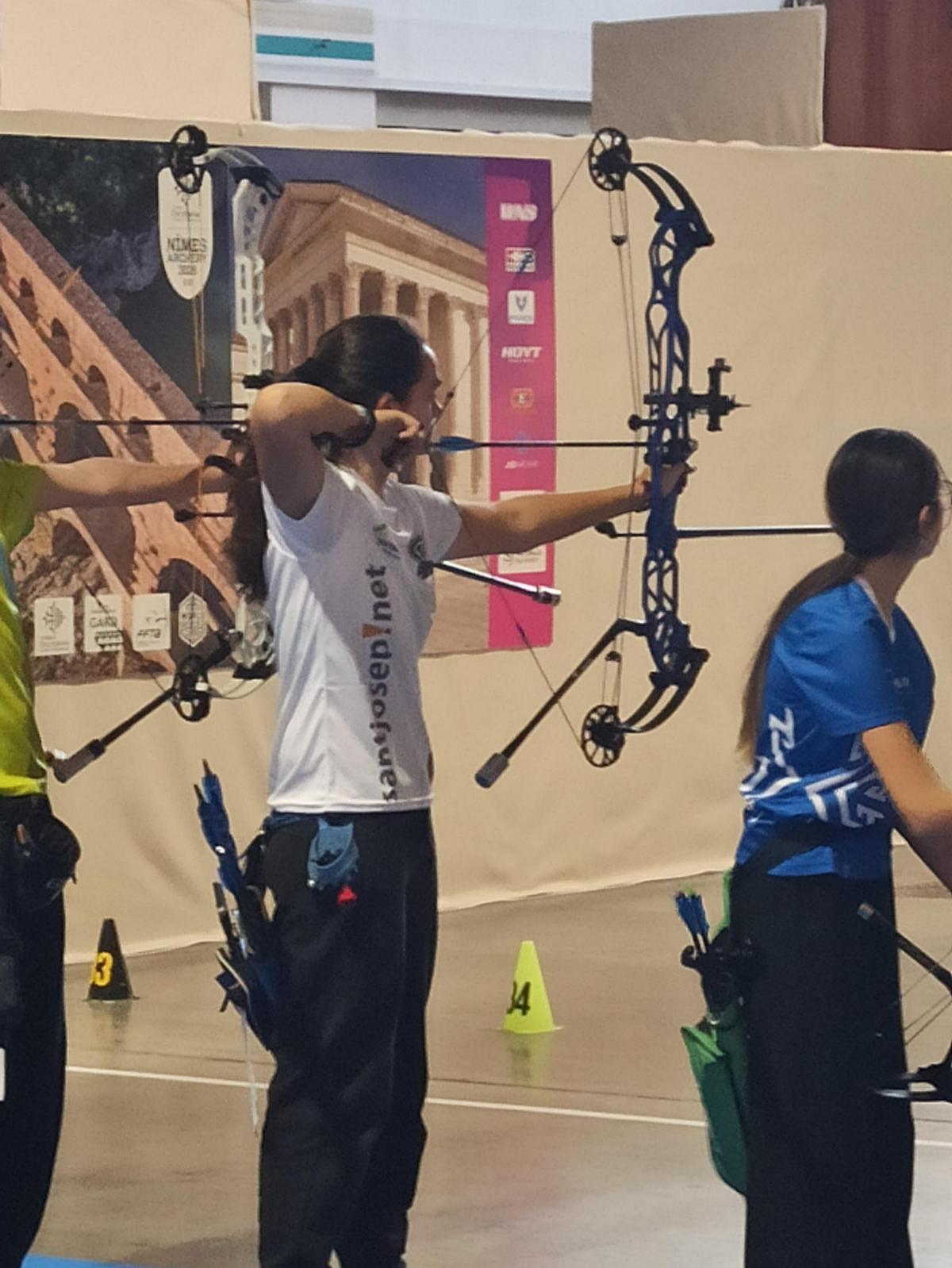 Imagen de Paula Hidalgo en el torneo de Nimes