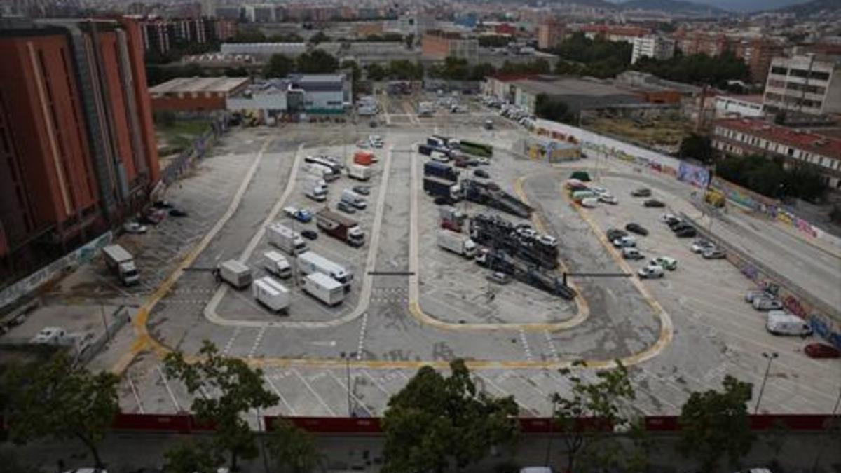 Solar donde se levantarán pisos, en la rambla de Guipúscoa.