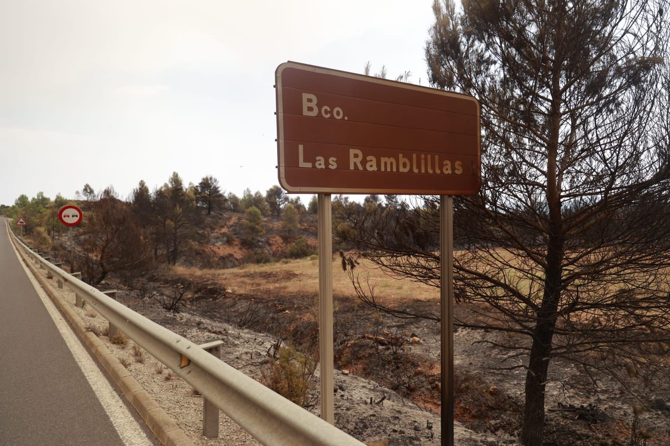 El incendio de Bejís, en imágenes