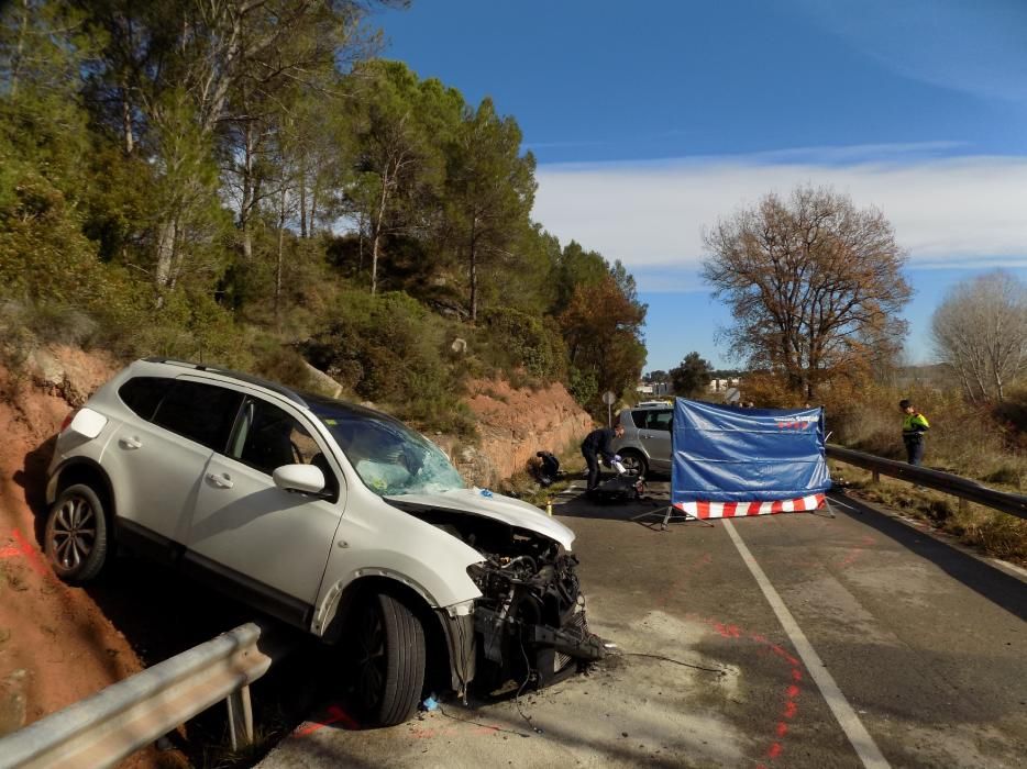 Accident mortal a Sant Salvador de Guardiola