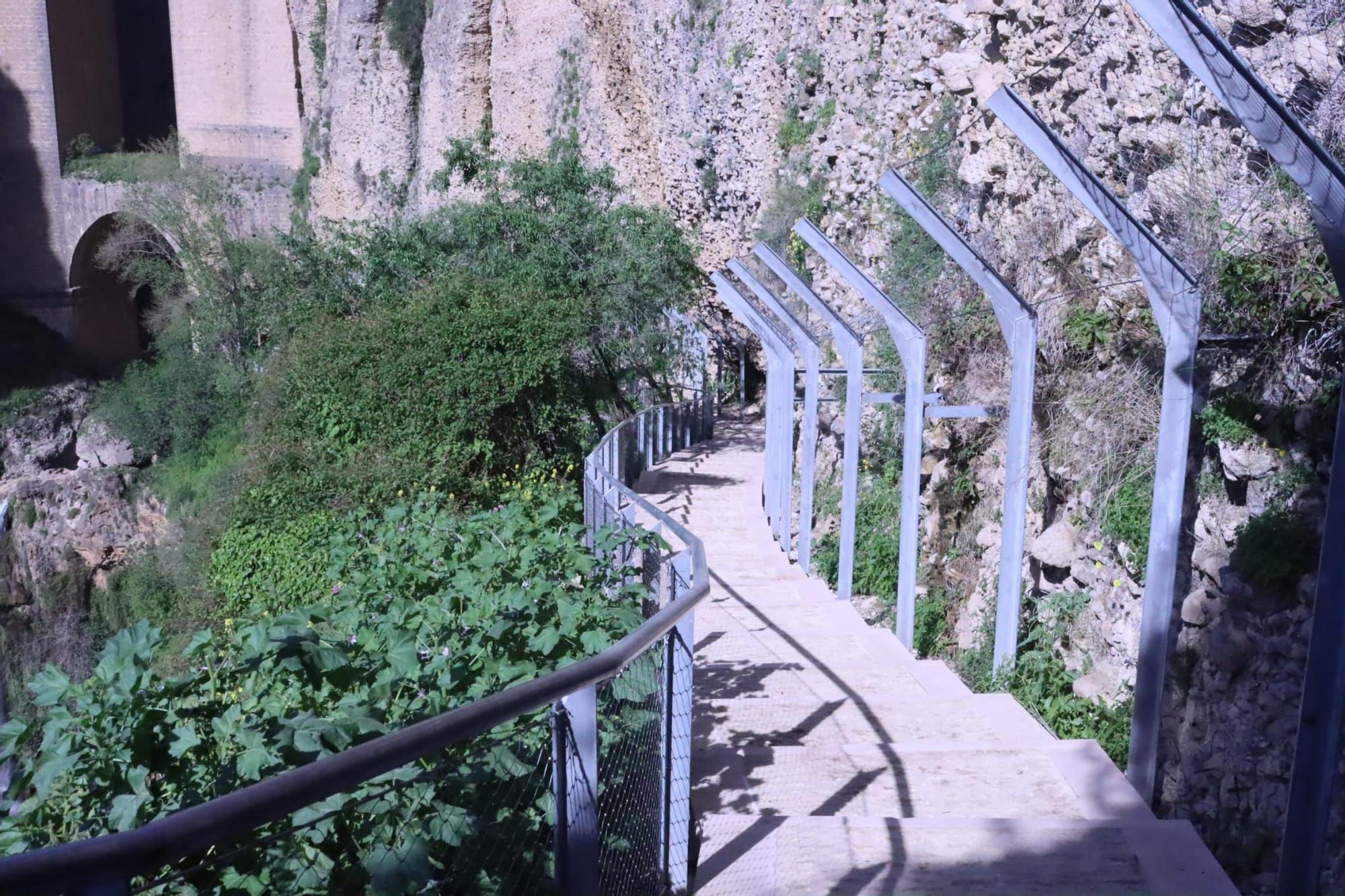 Inauguración de la primera fase del Camino del Desfiladero, en Ronda.
