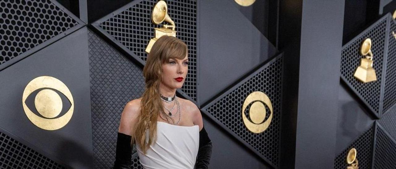 Taylor Swift, en la gala de los Grammy 2024.