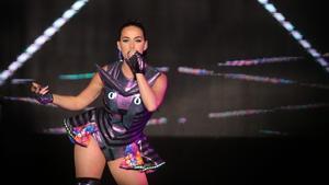 Katy Perry en uno de sus conciertos de la gira Prismatic World.