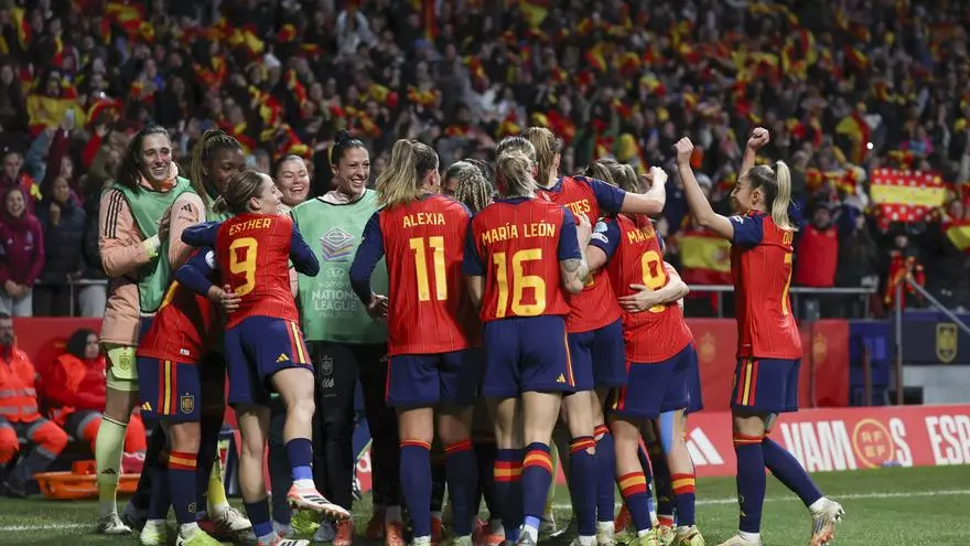 ¡La selección española femenina celebra su segunda Nations Legue!