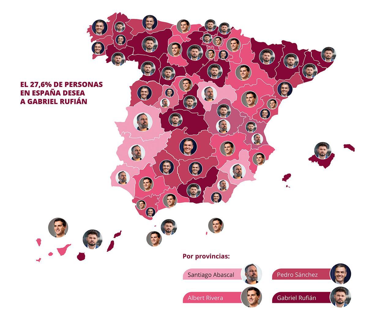 Albert Rivera encabeza el ranking político del deseo en Alicante, según el estudio nacional sobre los famosos más deseados de 2025.