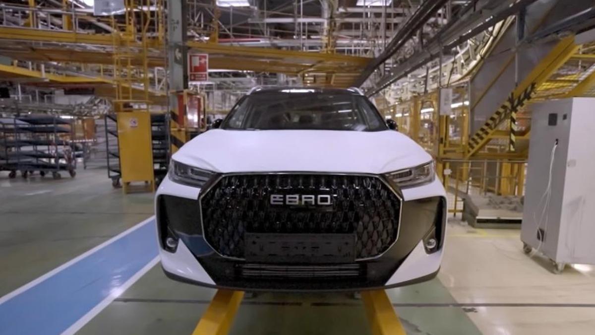 Un coche en producción de Ebro