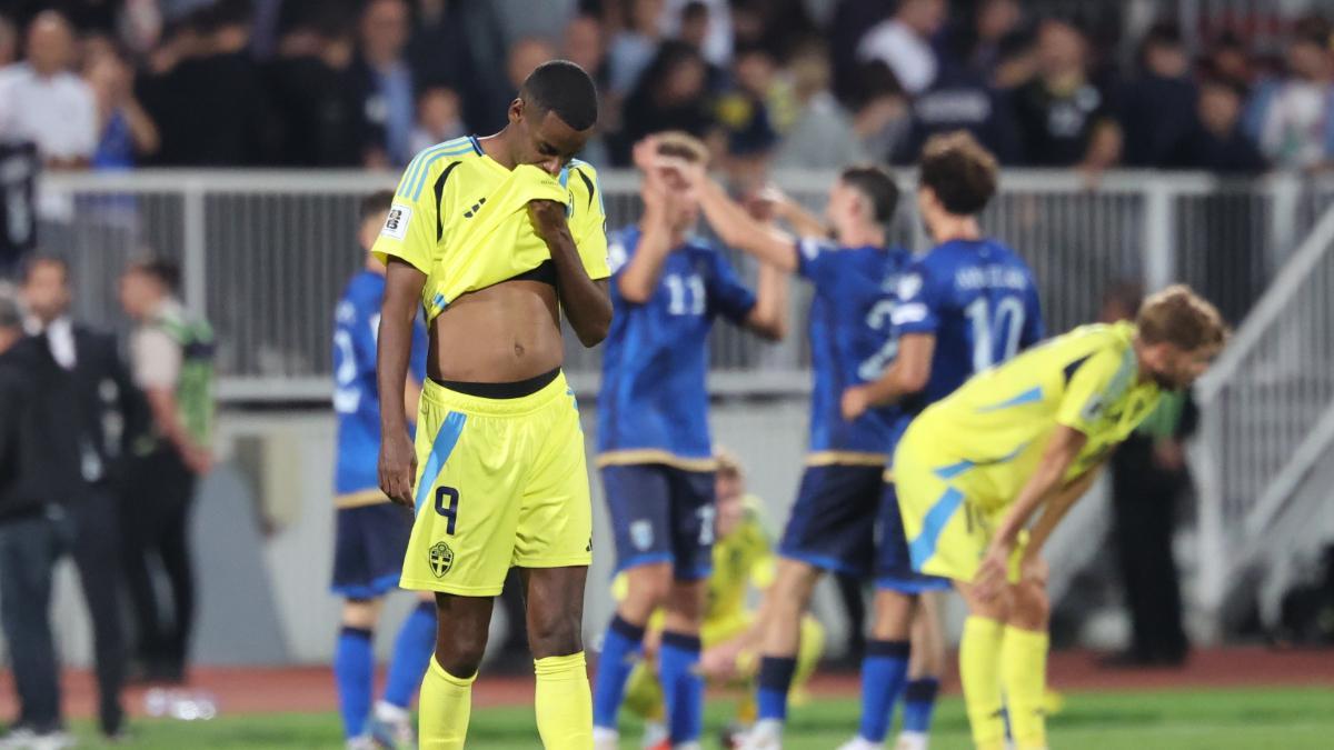 Alexander Isak, en la derrota de Suecia ante Kosovo