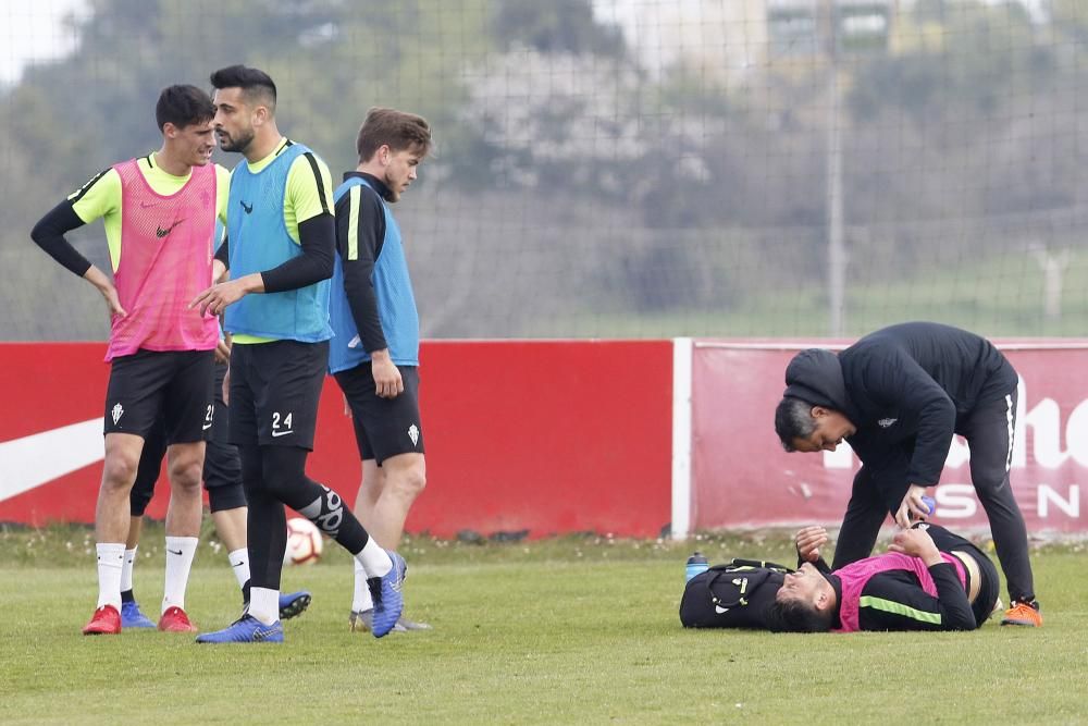 Entrenamiento del Sporting