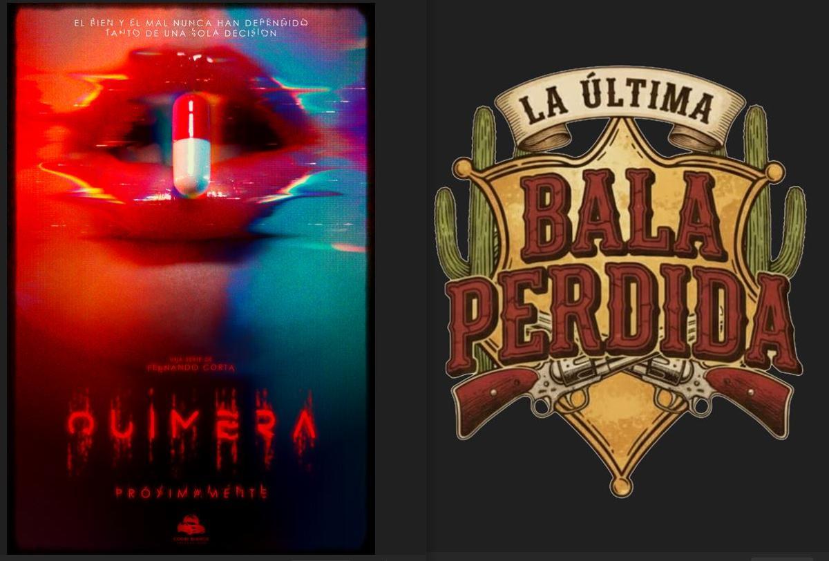 Carteles de las webseries "Quimera" y "La última bala perdida"