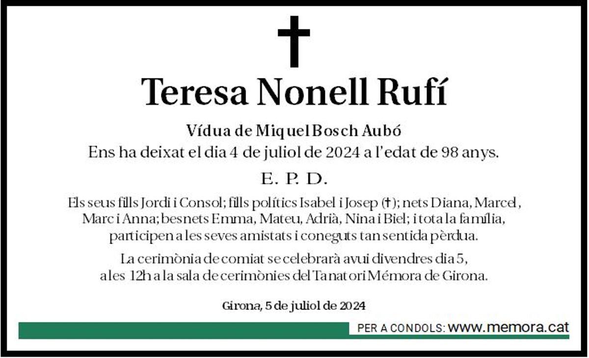 Teresa Nonell Rufí.