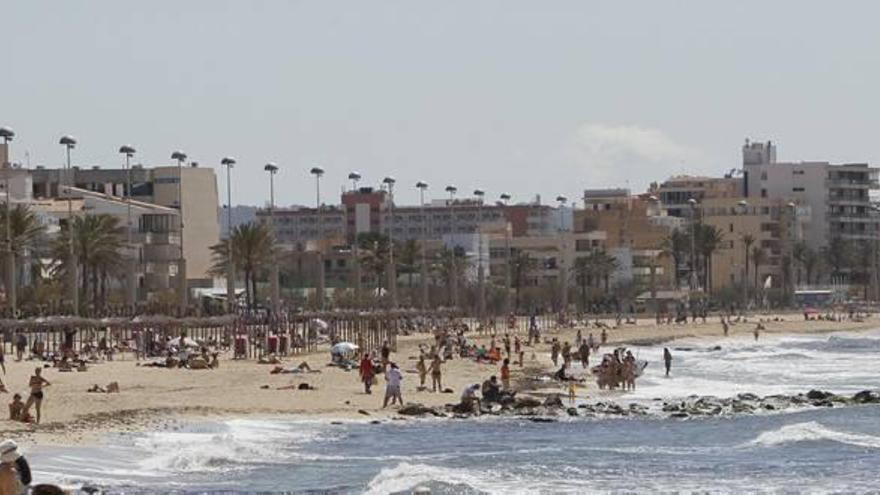 Hoteles en la Platja de Palma.