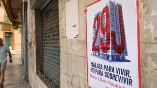 "Málaga para vivir, no para sobrevivir": Horario, recorrido y participantes de la manifestación por la vivienda digna