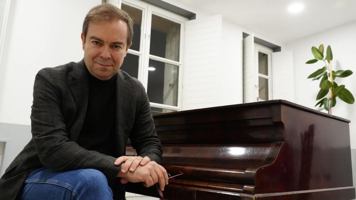 El periodista y escritor Javier Sierra durante su visita a Zamora