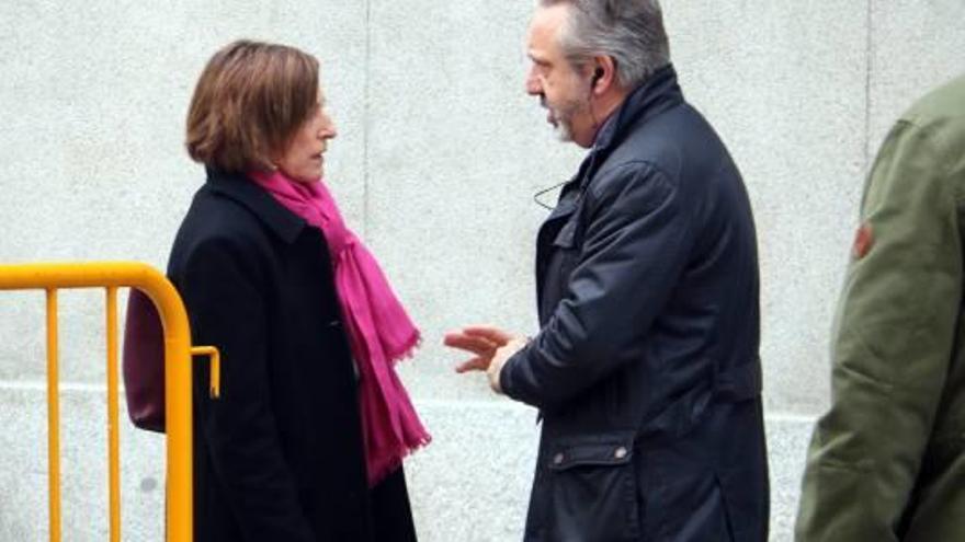 Carme Forcadell en la seva arribada al Tribunal Suprem, el 23 de març passat