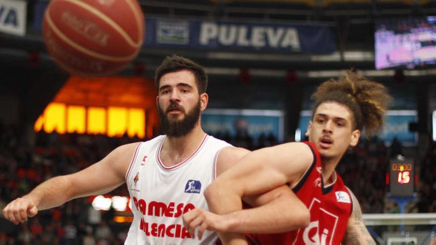 Bojan Dubljevic, durante el choque ante el CAI.