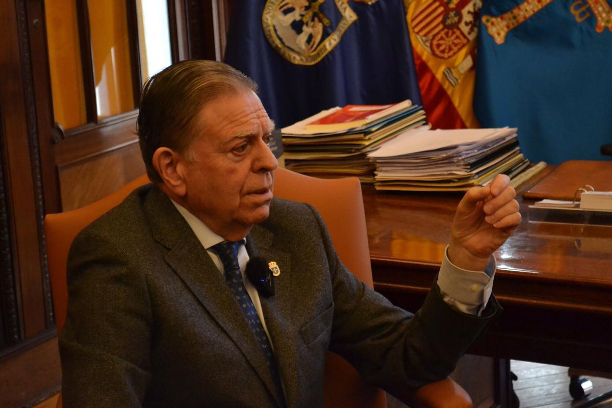 Un instante de la entrevista.