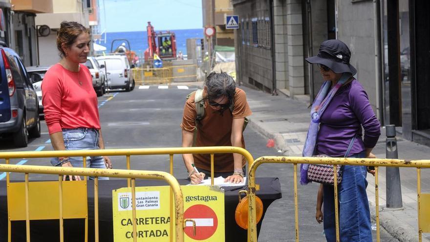 Recogida de firmas en Guanarteme por las obras