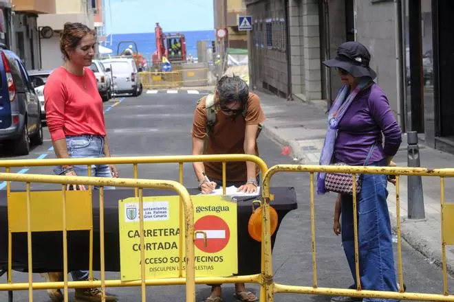 Recogida de firmas en Guanarteme por las obras