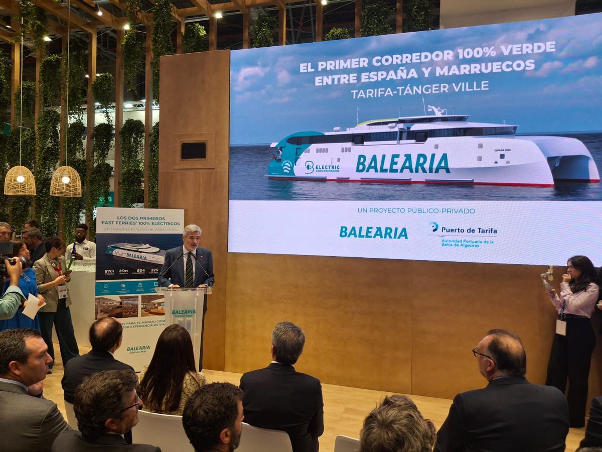 Adolfo Utor, durante la presentación del corredor verde.