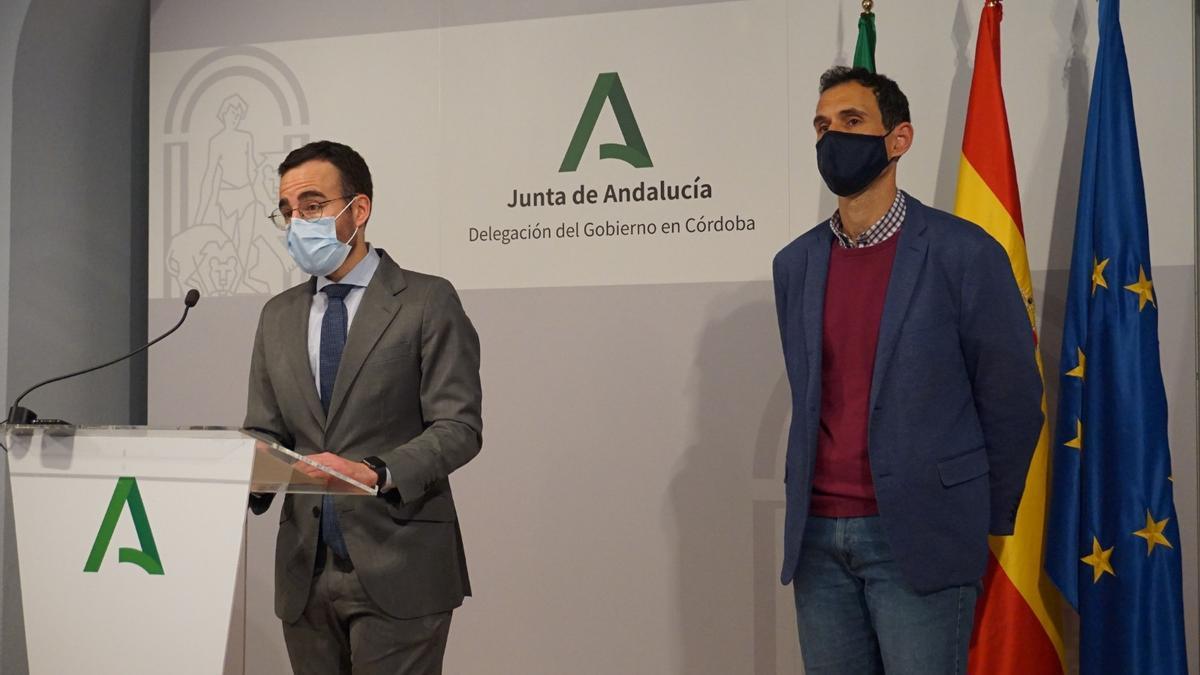 Ángel Herrador y Antonio López, en la rueda de prensa ofrecida este viernes.