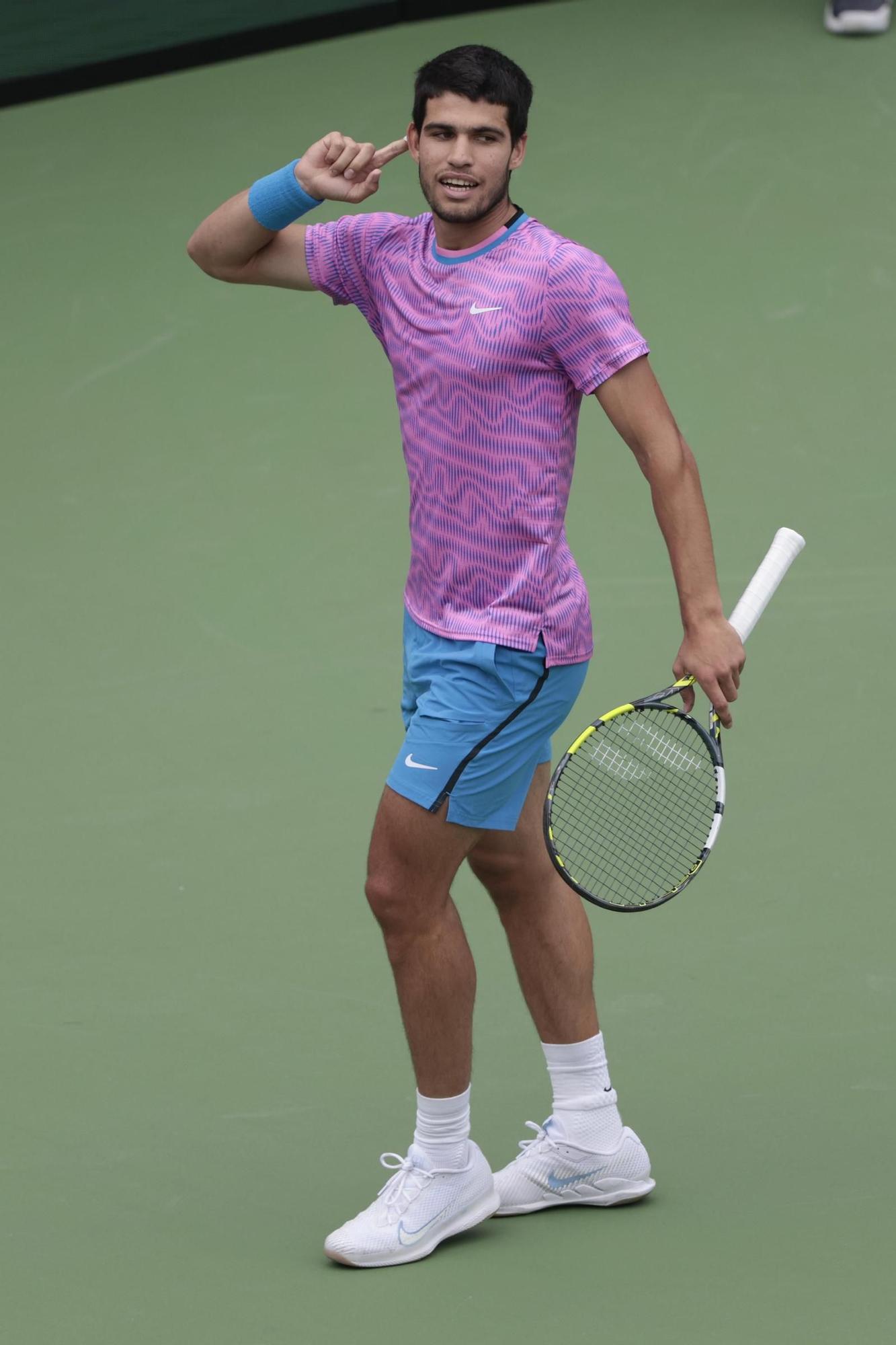 Así celebró Carlos Alcaraz su segundo título de Indian Wells