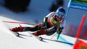 Mikaela Shiffrin, este domingo en el gigante de Soldeu.