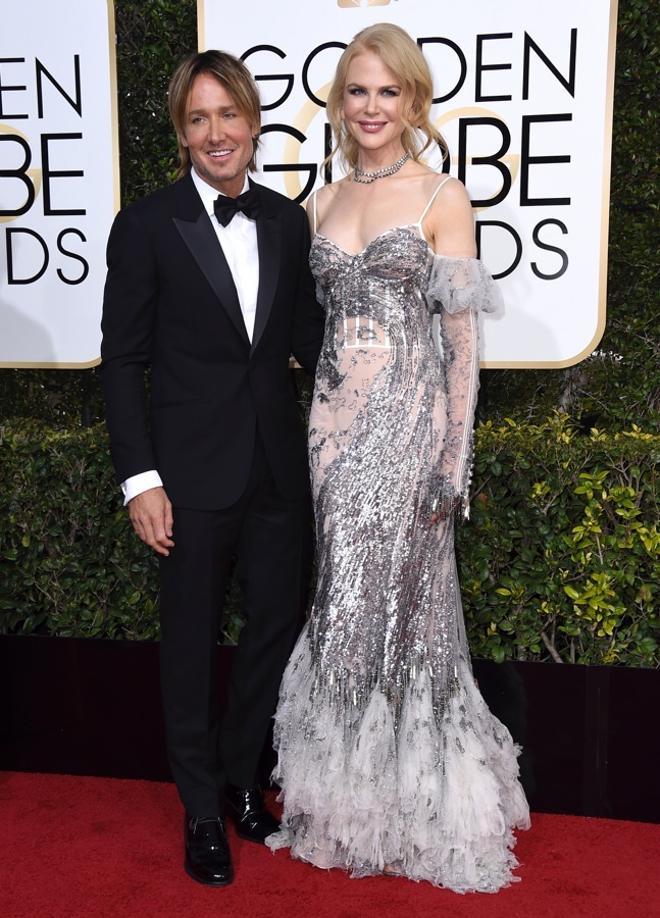 Las parejas de los Globos de Oro 2017,Keith Urban y Nicole Kidman